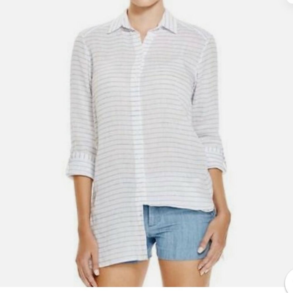 ALICE & OLIVIA Otis Stiped button up roll Cuffs
AC7